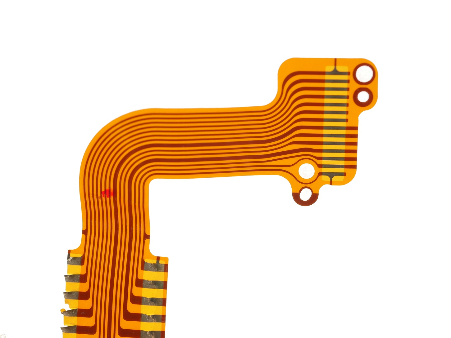 Lamina di rame in una scheda di circuitu flessibile (2)